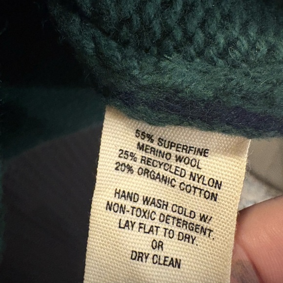 ALEX MILL Nottinghill Merino Wool Blend Sweater Medium Green NWT - Picture 6 of 7